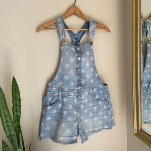 Jordache Denim Overall Shorts with Stars